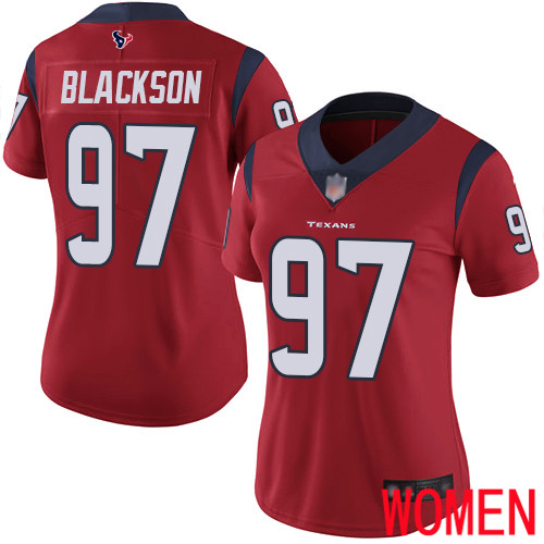 Houston Texans Limited Red Women Angelo Blackson Alternate Jersey NFL Football #97 Vapor Untouchable